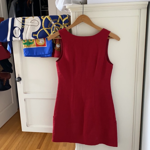 Urban Outfitters Red Sleeveless Front Zipper Dress - Picture 10 of 13